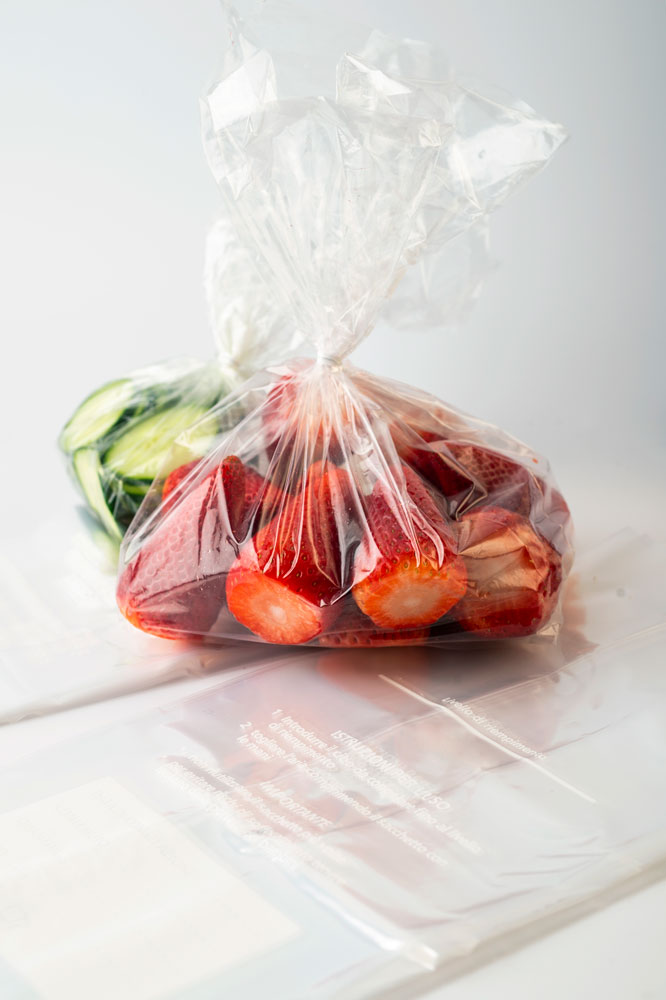 100 Pezzi Sacchetti per Conservare Freschi dei cibi Sacchetti per la Conservazione Degli Avanzi Sacchetti per la conservazione dei cibi da cucina in plastica trasparente impermeabile 